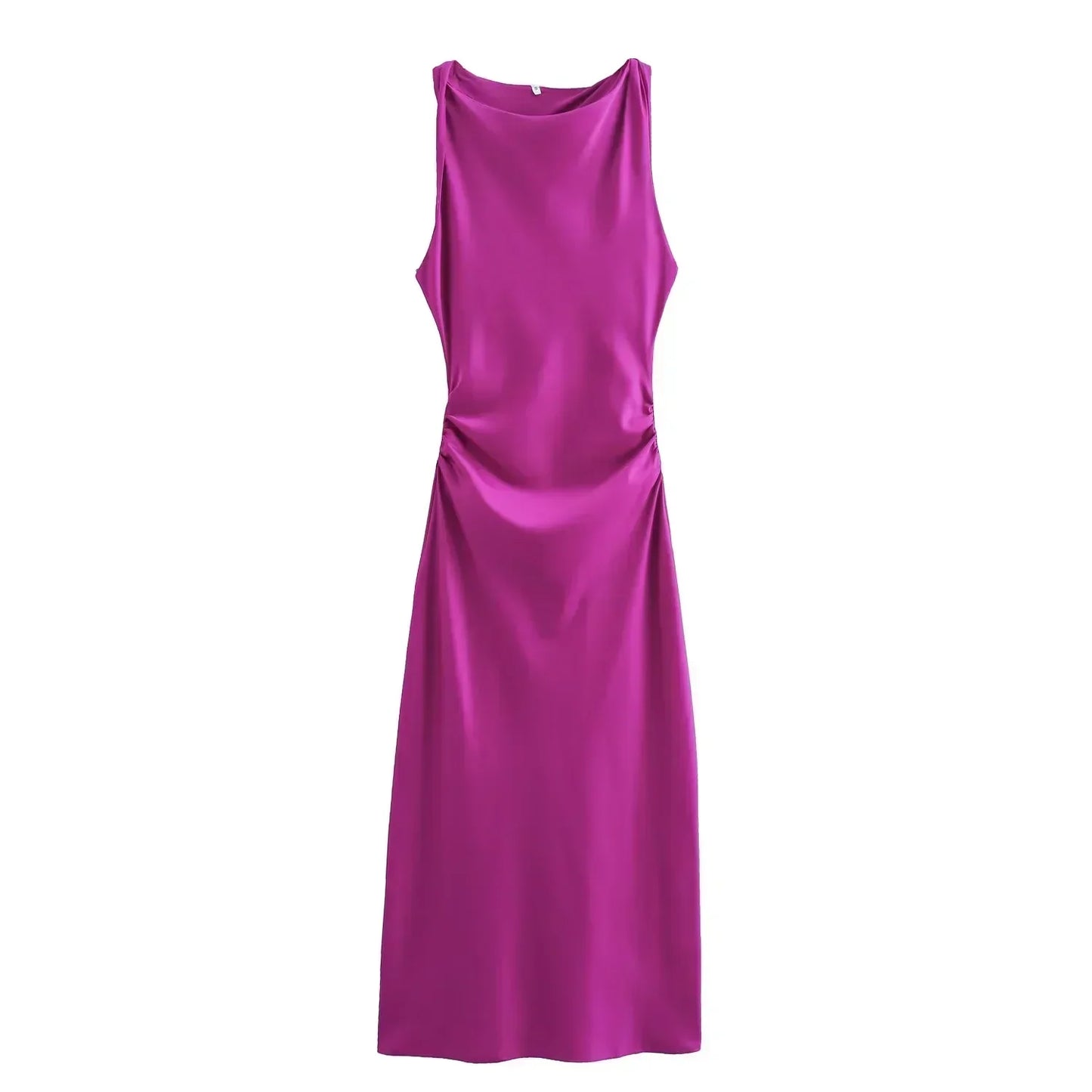 Chic Satin Midi Dress for Her | Maricar