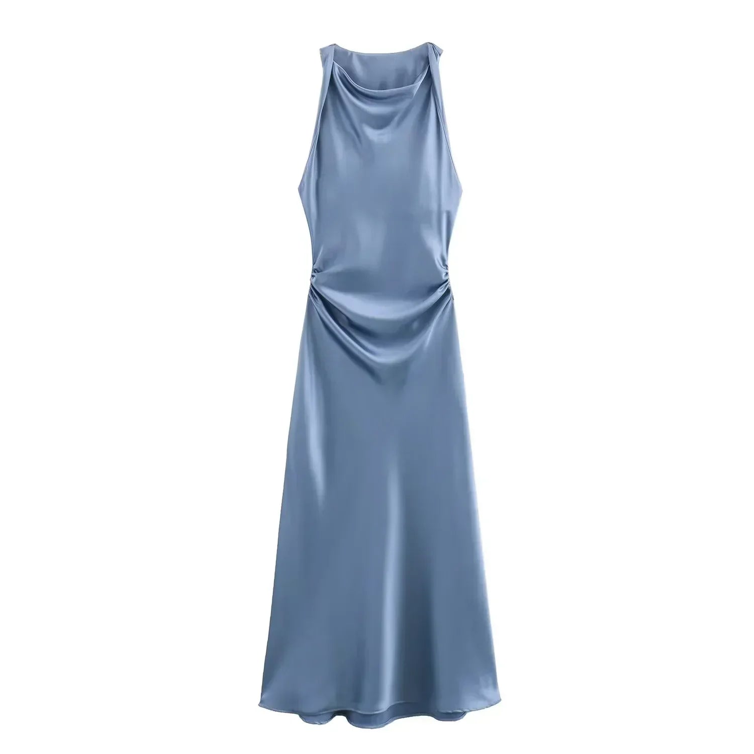 Chic Satin Midi Dress for Her | Maricar