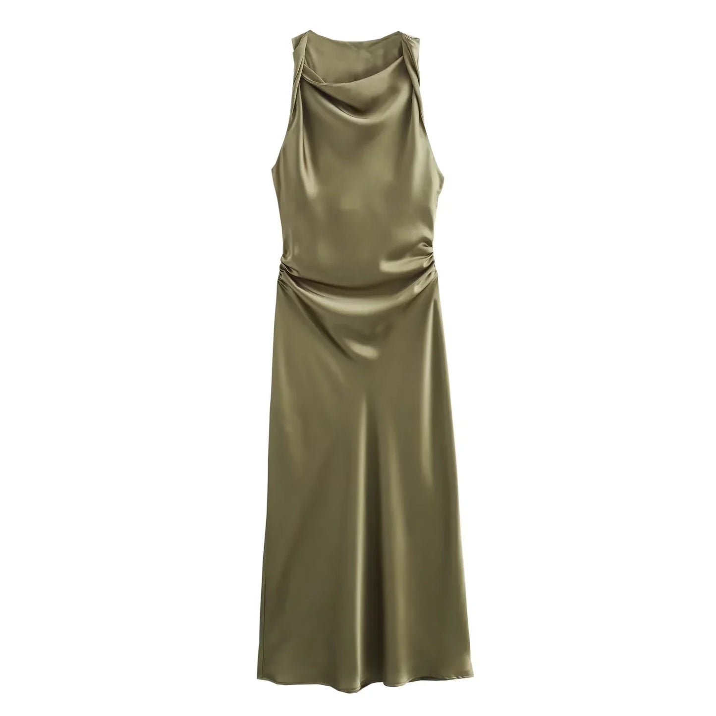 Chic Satin Midi Dress for Her | Maricar
