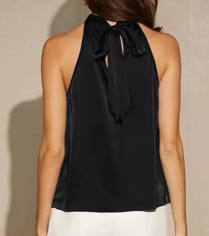 Halter neck satin elegant top | Matilda