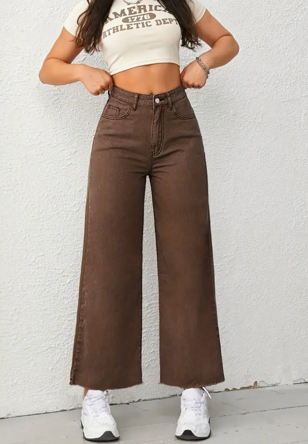 High-waist flare ankle jeans - Carissa