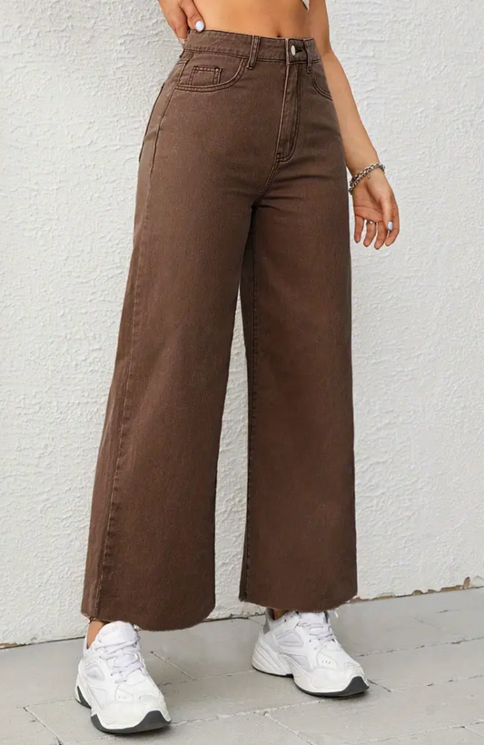 High-waist flare ankle jeans - Carissa