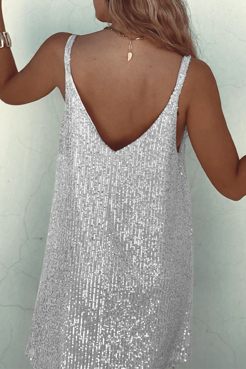 Mini sequin cocktail style dress | Ariela