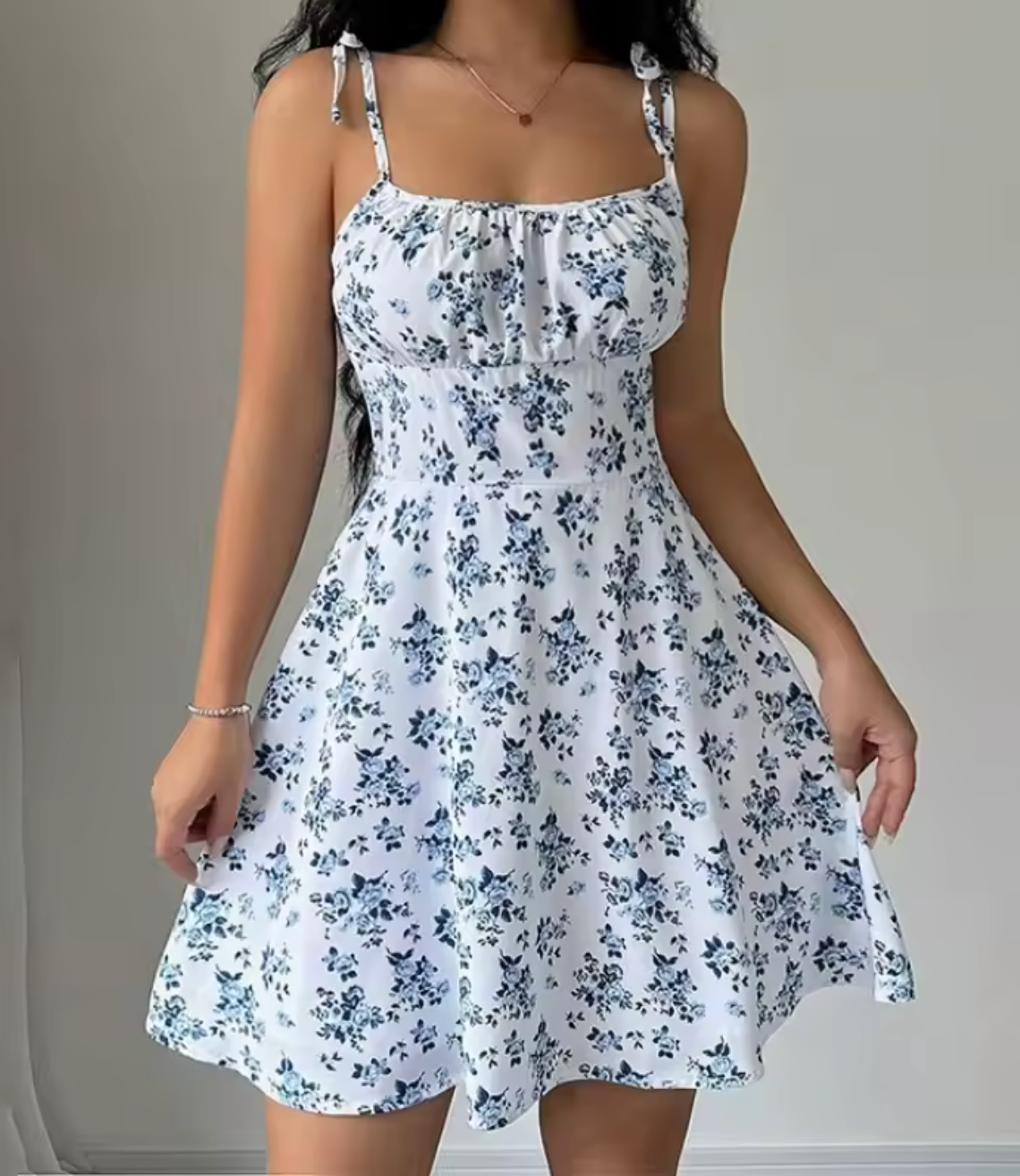Summer sundress with spaghetti straps | Marta